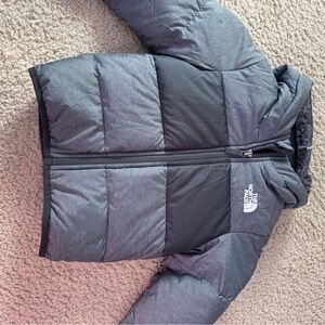 The North Face Kids Charcoal and Black Puffer Jacket